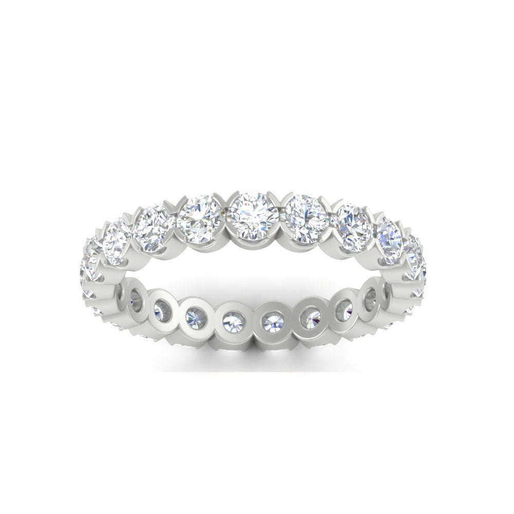 Altimate Round Diamond 2 Carat Full Eternity Wedding Ring