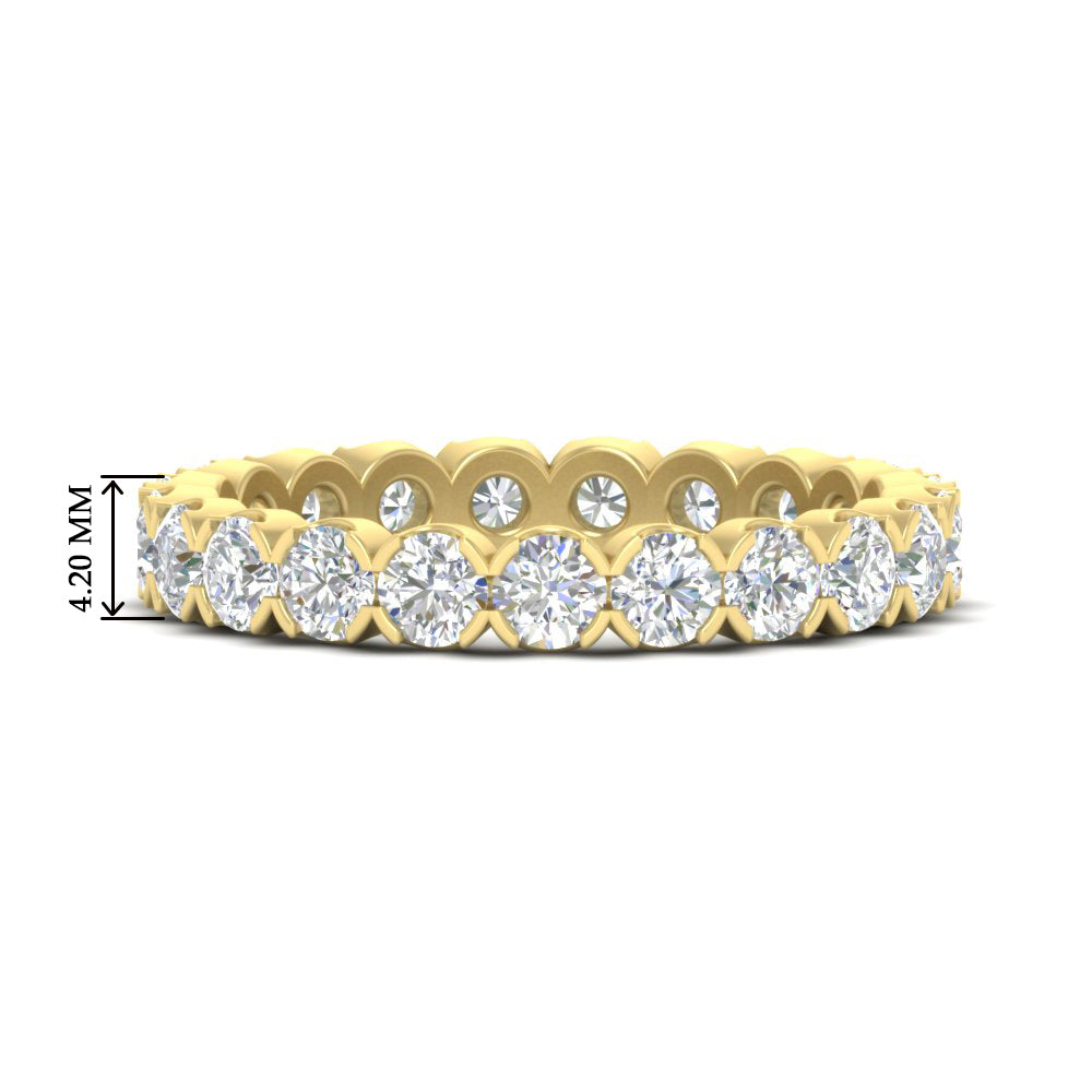 Altimate Round Diamond 2 Carat Full Eternity Wedding Ring