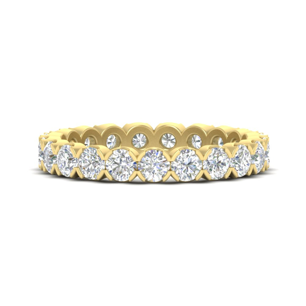 Altimate Round Diamond 2 Carat Full Eternity Wedding Ring