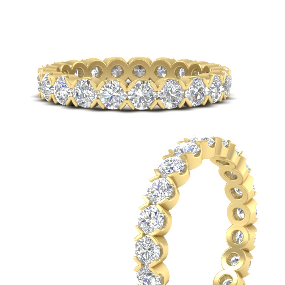 Altimate Round Diamond 2 Carat Full Eternity Wedding Ring
