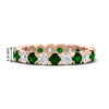 Load image into Gallery viewer, altimate-round-diamond-and-emerald-2-carat-full-eternity-wedding-ring-in-rose-gold-FD8072ROBGEMGR-2.10CT-NL-RG-HW?v=1751956618