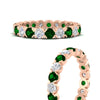 Load image into Gallery viewer, altimate-round-diamond-and-emerald-2-carat-full-eternity-wedding-ring-in-rose-gold-FD8072ROBGEMGRANGLE3-2.10CT-NL-RG?v=1751956619