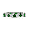 Load image into Gallery viewer, altimate-round-diamond-and-emerald-2-carat-full-eternity-wedding-ring-in-white-gold-FD8072ROBGEMGR-2.10CT-NL-WG?v=1751956621
