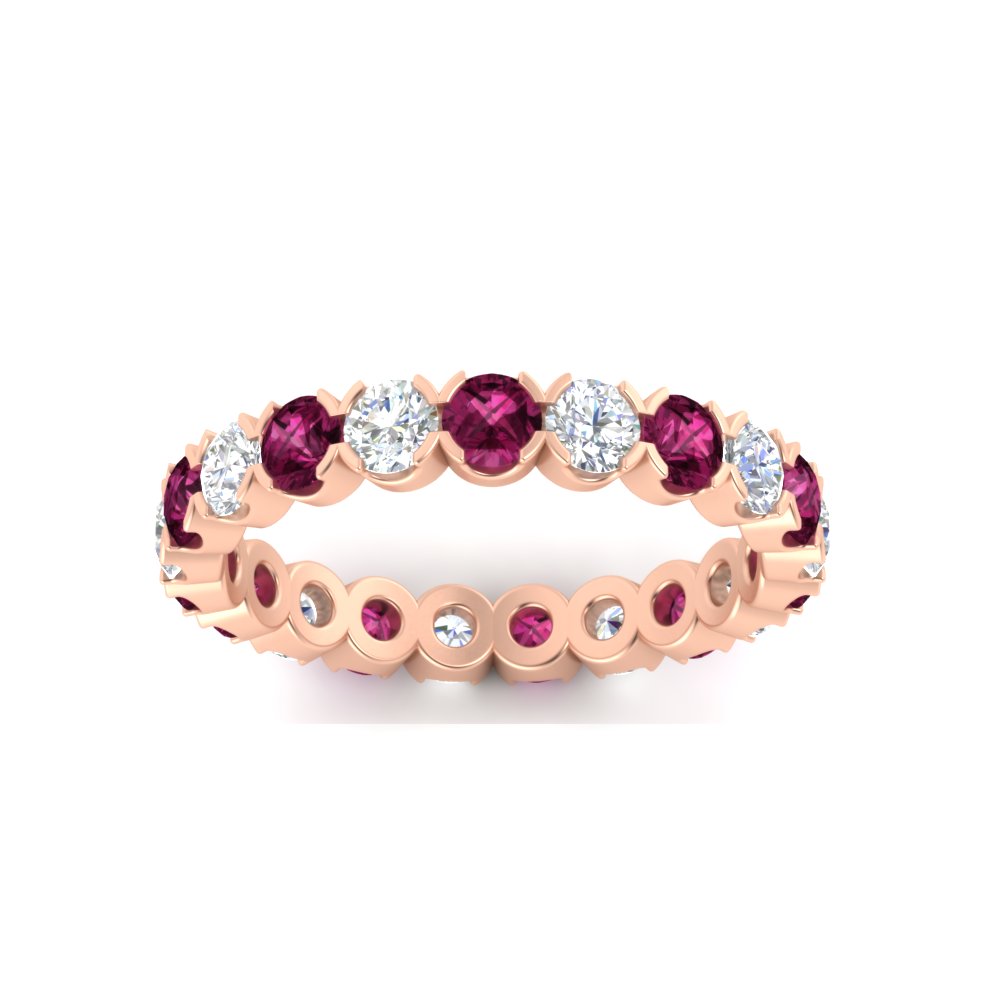 Altimate Round Diamond 2 Carat Full Eternity Wedding Ring