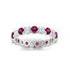 Load image into Gallery viewer, altimate-round-diamond-and-pink-sapphire-2-carat-full-eternity-wedding-ring-in-white-gold-FD8072ROBGSADRPIANGLE5-2.10CT-NL-WG?v=1751956621