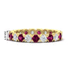 Load image into Gallery viewer, altimate-round-diamond-and-pink-sapphire-2-carat-full-eternity-wedding-ring-in-yellow-gold-FD8072ROBGSADRPI-2.10CT-NL-YG-HW?v=1751956623