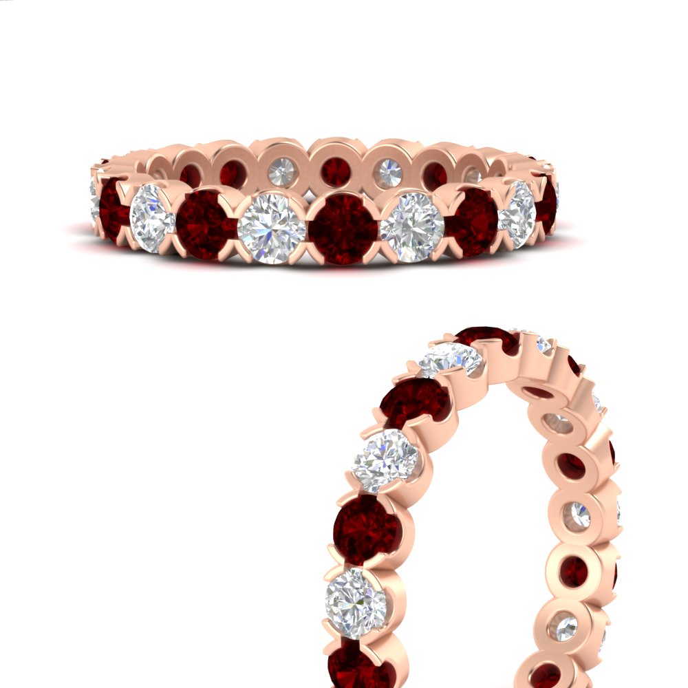 Altimate Round Diamond 2 Carat Full Eternity Wedding Ring