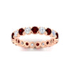 Load image into Gallery viewer, altimate-round-diamond-and-ruby-2-carat-full-eternity-wedding-ring-in-rose-gold-FD8072ROBGRUDRANGLE5-2.10CT-NL-RG?v=1751956619