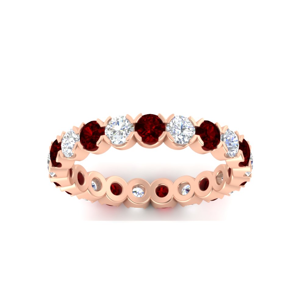 Altimate Round Diamond 2 Carat Full Eternity Wedding Ring