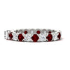Load image into Gallery viewer, altimate-round-diamond-and-ruby-2-carat-full-eternity-wedding-ring-in-white-gold-FD8072ROBGRUDR-2.10CT-NL-WG-HW?v=1751956621