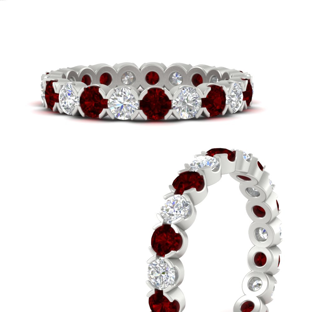 Altimate Round Diamond 2 Carat Full Eternity Wedding Ring