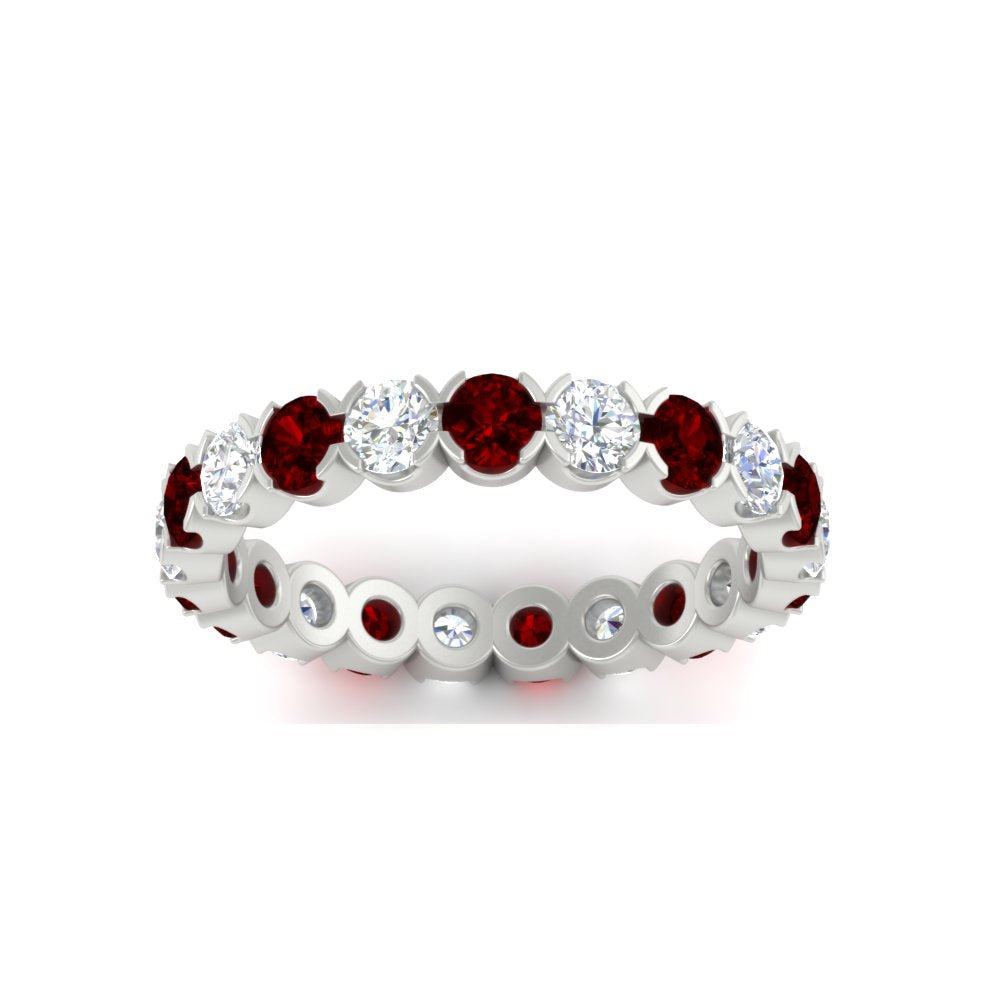 Altimate Round Diamond 2 Carat Full Eternity Wedding Ring