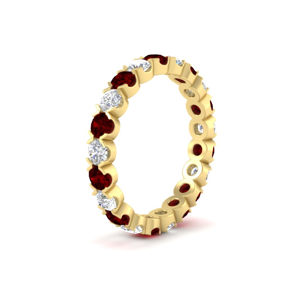 Altimate Round Diamond 2 Carat Full Eternity Wedding Ring