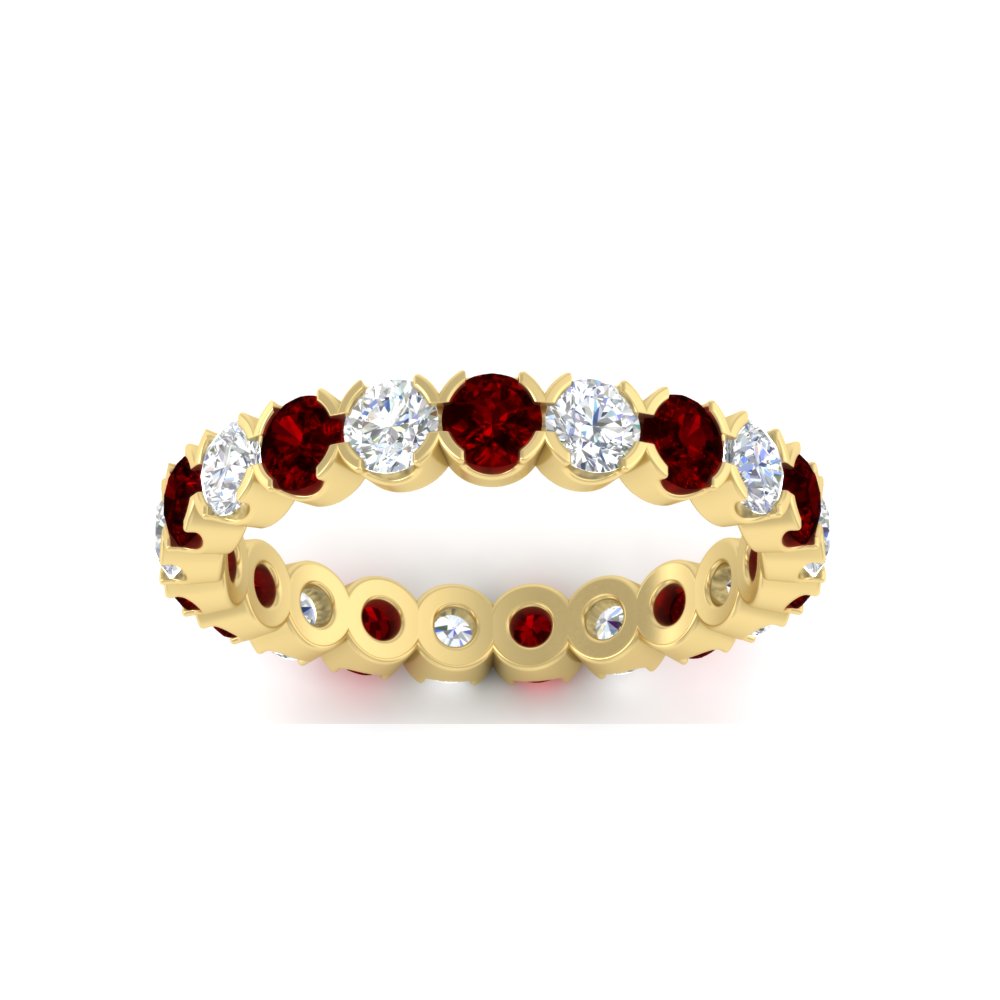 Altimate Round Diamond 2 Carat Full Eternity Wedding Ring