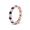 Load image into Gallery viewer, altimate-round-diamond-and-sapphire-2-carat-full-eternity-wedding-ring-in-rose-gold-FD8072ROBGSABLANGLE2-2.10CT-NL-RG?v=1751956618
