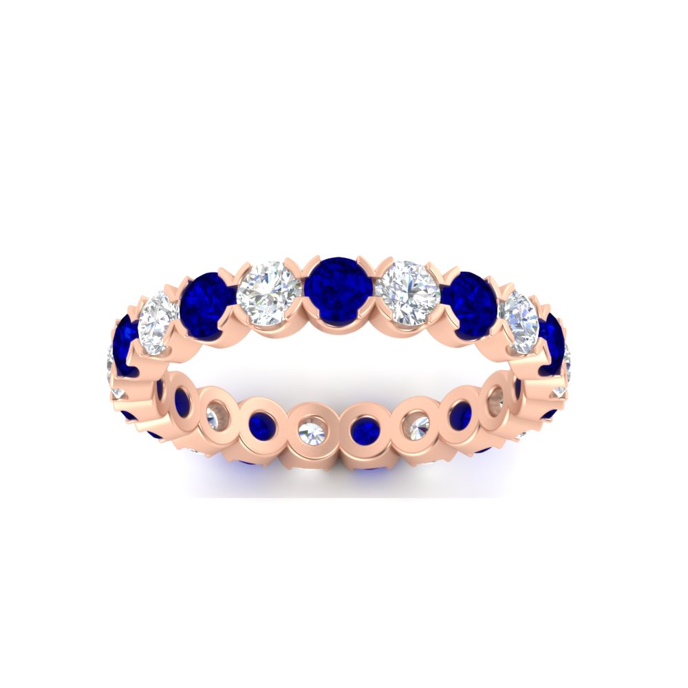 Altimate Round Diamond 2 Carat Full Eternity Wedding Ring