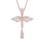 Load image into Gallery viewer, angle-cross-diamond-pendant-necklace-in-FDPD10880-NL-RG
