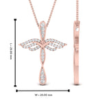 Load image into Gallery viewer, angle-cross-diamond-pendant-necklace-in-FDPD10880-NL-RG
