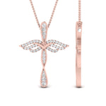 Load image into Gallery viewer, angle-cross-diamond-pendant-necklace-in-FDPD10880-NL-RG
