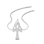 Load image into Gallery viewer, ankh-cross-diamond-pendant-0.25-carat-in-FDPD10999-NL-WG

