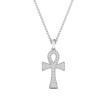 Load image into Gallery viewer, ankh-cross-diamond-pendant-0.25-carat-in-FDPD10999-NL-WG

