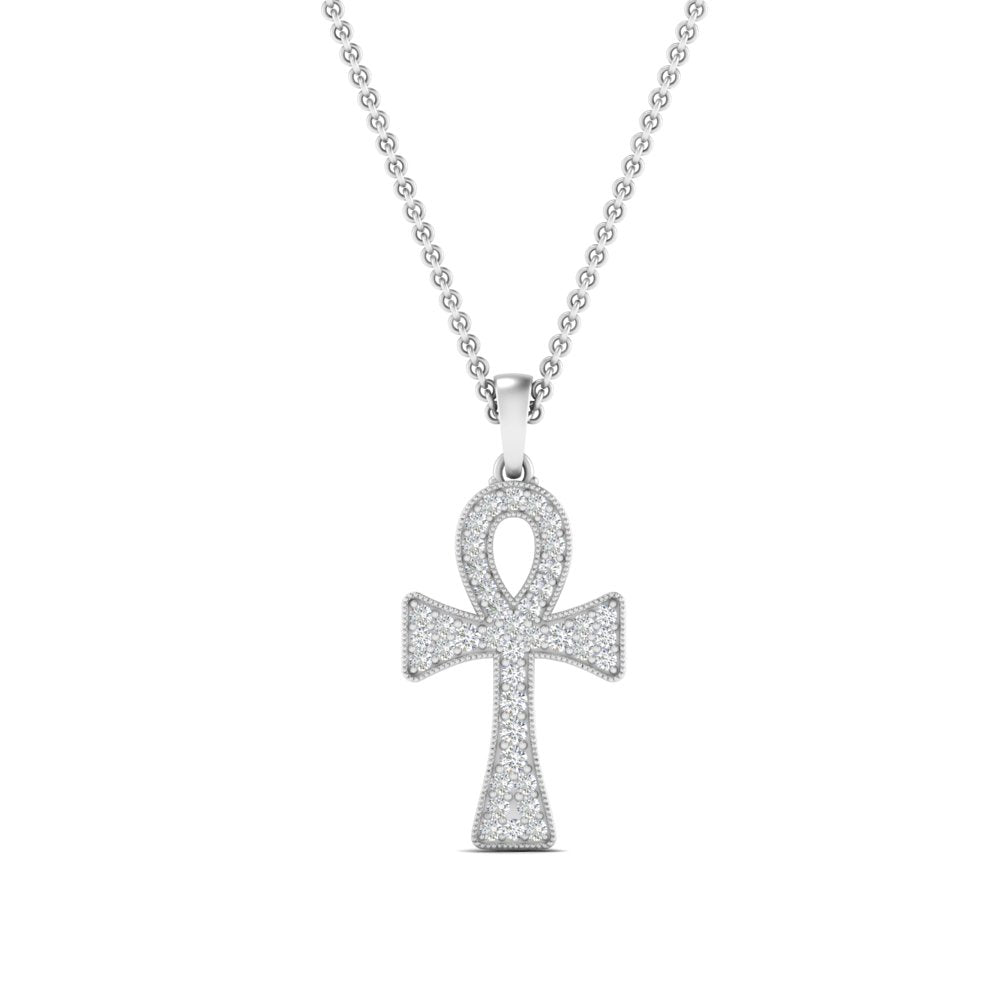 ankh-cross-diamond-pendant-0.25-carat-in-FDPD10999-NL-WG
