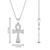 Load image into Gallery viewer, ankh-cross-diamond-pendant-0.25-carat-in-FDPD10999-NL-WG