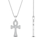 Load image into Gallery viewer, ankh-cross-diamond-pendant-0.25-carat-in-FDPD10999-NL-WG
