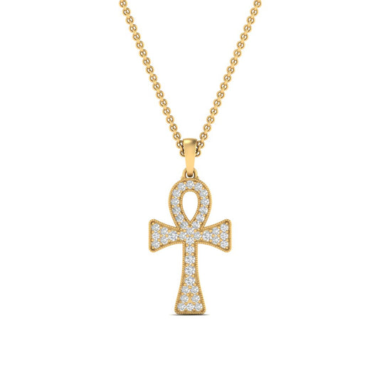 ankh-cross-diamond-pendant-0.25-carat-in-FDPD10999-NL-YG