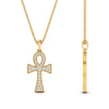 Load image into Gallery viewer, ankh-cross-diamond-pendant-0.25-carat-in-FDPD10999-NL-YG