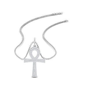 Ankh Cross Diamond Pendant