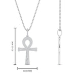 Load image into Gallery viewer, ankh-cross-diamond-pendant-0.50-carat-in-FDPD11002-NL-WG
