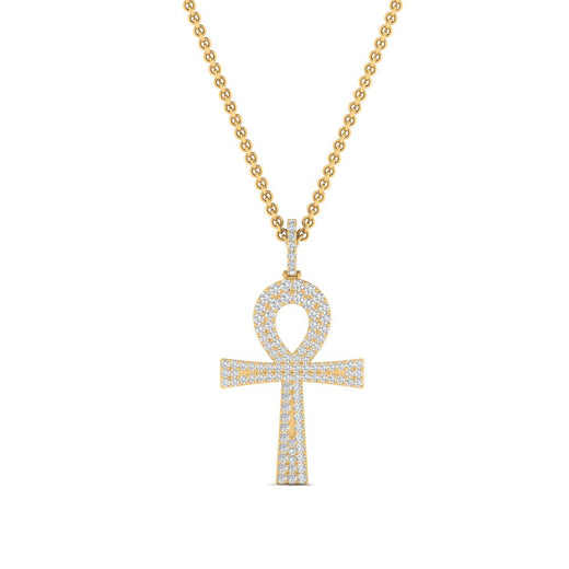 ankh-cross-diamond-pendant-0.50-carat-in-FDPD11002-NL-YG
