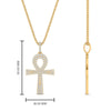 Load image into Gallery viewer, ankh-cross-diamond-pendant-0.50-carat-in-FDPD11002-NL-YG