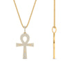 Load image into Gallery viewer, ankh-cross-diamond-pendant-0.50-carat-in-FDPD11002-NL-YG