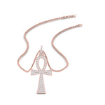 Load image into Gallery viewer, ankh-diamond-cross-pendant-in-FDPD11000-NL-RG
