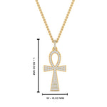 Load image into Gallery viewer, ankh-diamond-cross-pendant-in-FDPD11000-NL-YG
