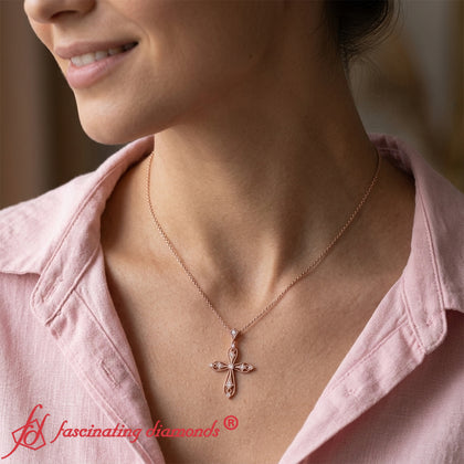 antique-delicate-cross-necklace-in-rose-gold-FDPD10877