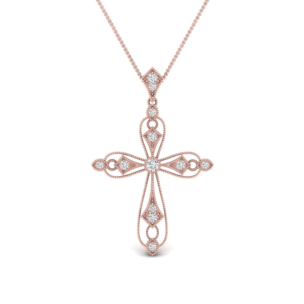 antique-delicate-cross-necklace-in-rose-gold-FDPD10877ANGLE1-NL-RG