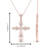 Load image into Gallery viewer, antique-delicate-cross-necklace-in-rose-gold-FDPD10877ANGLE2-NL-RG-HW