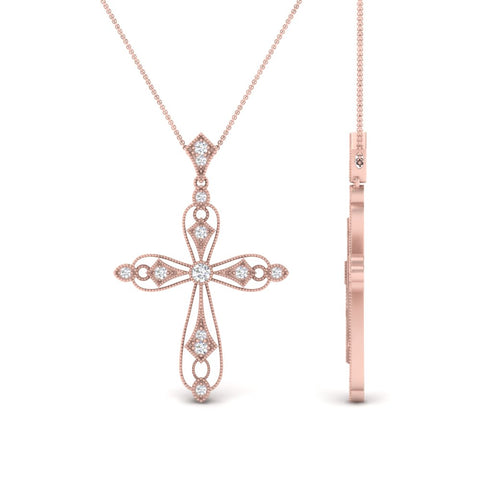 antique-delicate-cross-necklace-in-rose-gold-FDPD10877ANGLE2-NL-RG