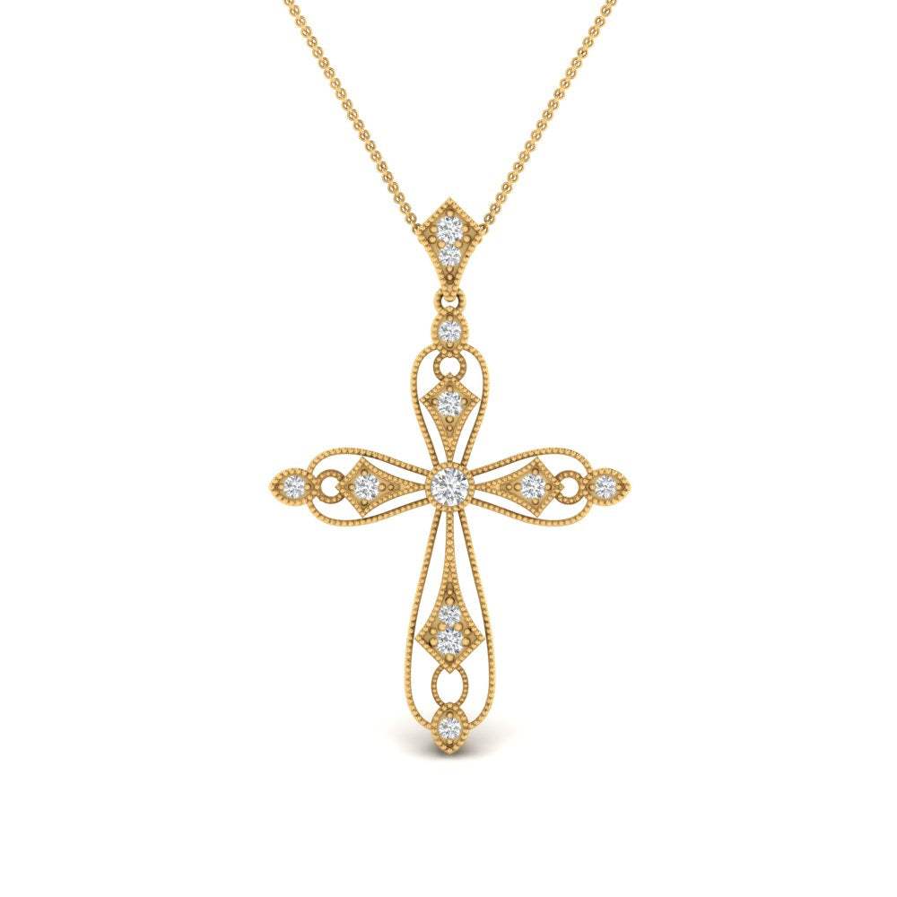 antique-delicate-cross-necklace-in-yellow-gold-FDPD10877ANGLE1-NL-YG