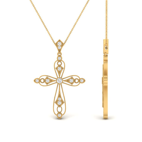 antique-delicate-cross-necklace-in-yellow-gold-FDPD10877ANGLE2-NL-YG