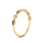 Load image into Gallery viewer, antique-delicate-diamond-wedding-band-with-blue-topaz-in-yellow-gold-FDEWB122534BGICBLTO-NL-YG.jpg
