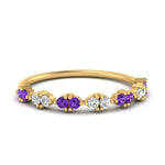 Load image into Gallery viewer, antique-delicate-diamond-wedding-band-with-purple-topaz-in-yellow-gold-FDEWB122534BGVITO-NL-YG.jpg
