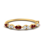 Load image into Gallery viewer, antique-delicate-diamond-wedding-band-with-ruby-in-yellow-gold-FDEWB122534BGRUDR-NL-YG.jpg
