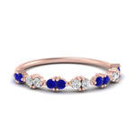 Load image into Gallery viewer, antique-delicate-diamond-wedding-band-with-sapphire-in-rose-gold-FDEWB122534BGSABL-NL-RG.jpg
