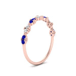 Load image into Gallery viewer, antique-delicate-diamond-wedding-band-with-sapphire-in-rose-gold-FDEWB122534BGSABL-NL-RG.jpg

