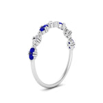 Load image into Gallery viewer, antique-delicate-diamond-wedding-band-with-sapphire-in-white-gold-FDEWB122534BGSABL-NL-WG.jpg

