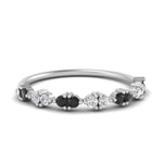Load image into Gallery viewer, antique-delicate-wedding-band-with-black-diamond-in-white-gold-FDEWB122534BGBLACK-NL-WG.jpg
